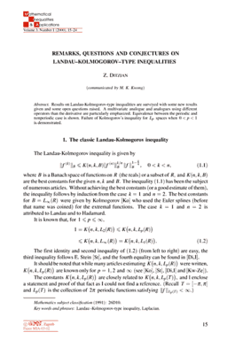 First page