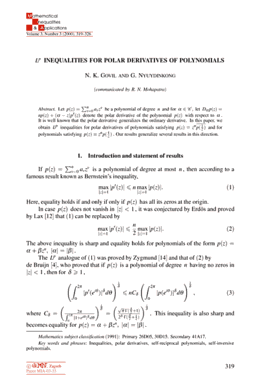 First page