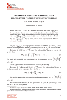 First page
