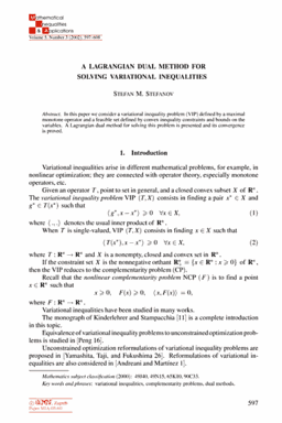 First page