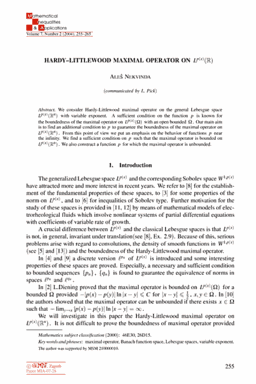 First page