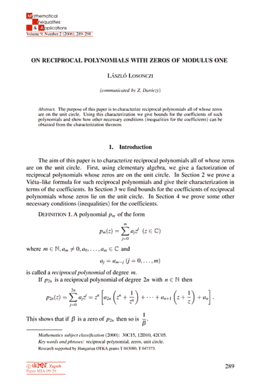 First page