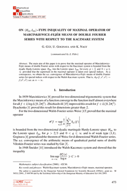 First page