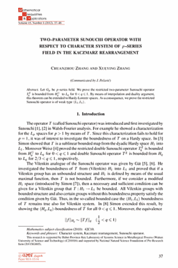 First page