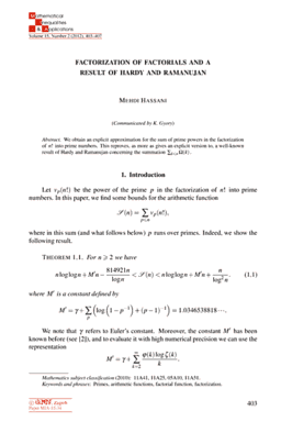 First page