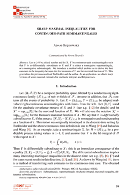 First page