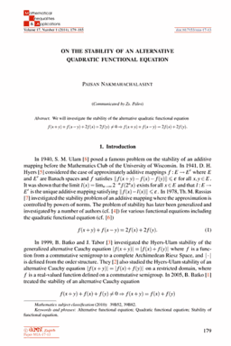 First page