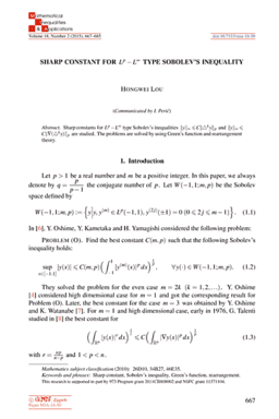 First page