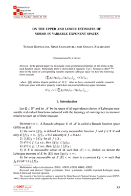 First page