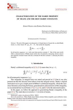 First page