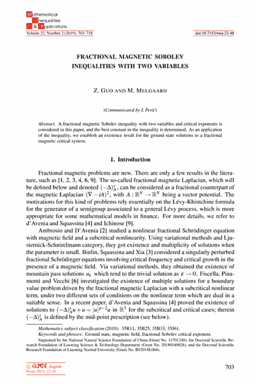 First page