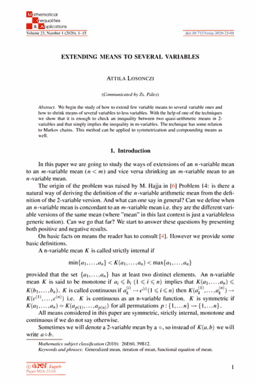 First page