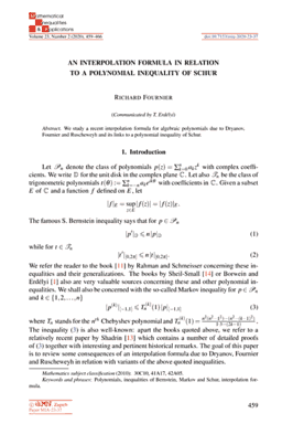 First page