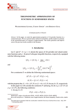 First page