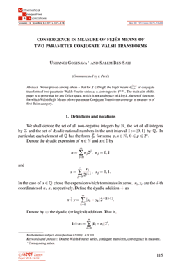 First page