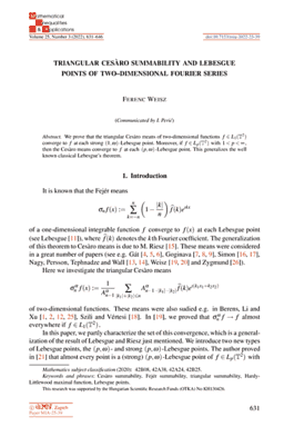 First page