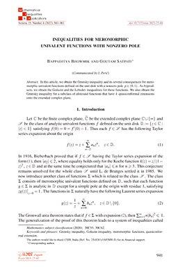 First page