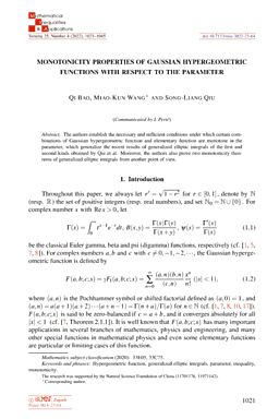 First page