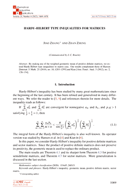 First page