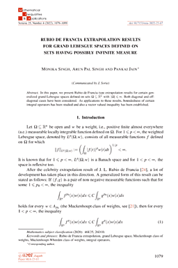First page