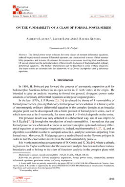 First page