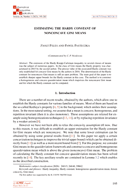 First page