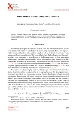 First page
