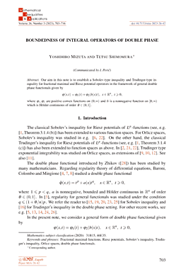 First page