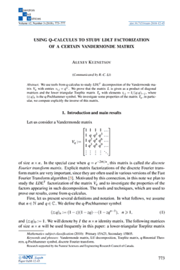 First page
