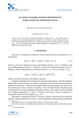 First page