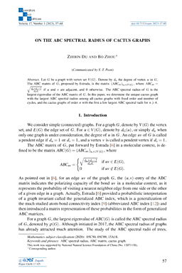 First page