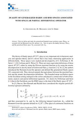 First page